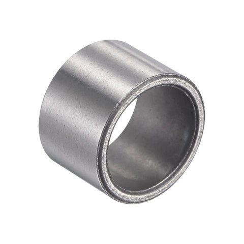 Close-up of a Sleeve Bearings 14mm Bore 17mm Outer Diameter 12.5mm Length Sintered Iron Self Lubricating Bushing showing smooth surface.