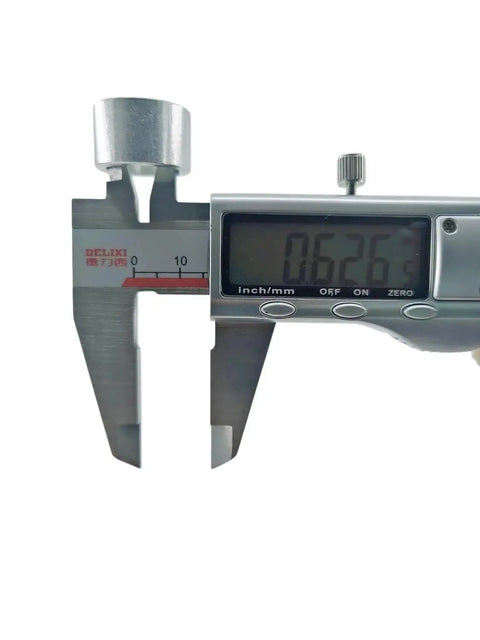 Measuring Replacement Sleeve Bearings 42-40-0580 with caliper, fits bandsaw models 6223-2729, showing precision size.