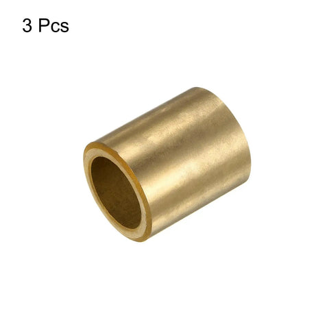 3 Pack Sleeve Bearings With 18mm Bore 25mm Outer Diameter And 30mm Length Self Lubricating Sintered Bronze Bushings shown in set