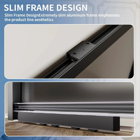 Sliding Barn Door With Concealed Rail Softclose Glass Door In Matte Black Easy Assembly Waterproof Frosted Tempered Glass Privacy Panel Fits 28 To 36 Inch Width And 73 To 83 Inch Height, showing slim matte black frame detail and bottom edge.