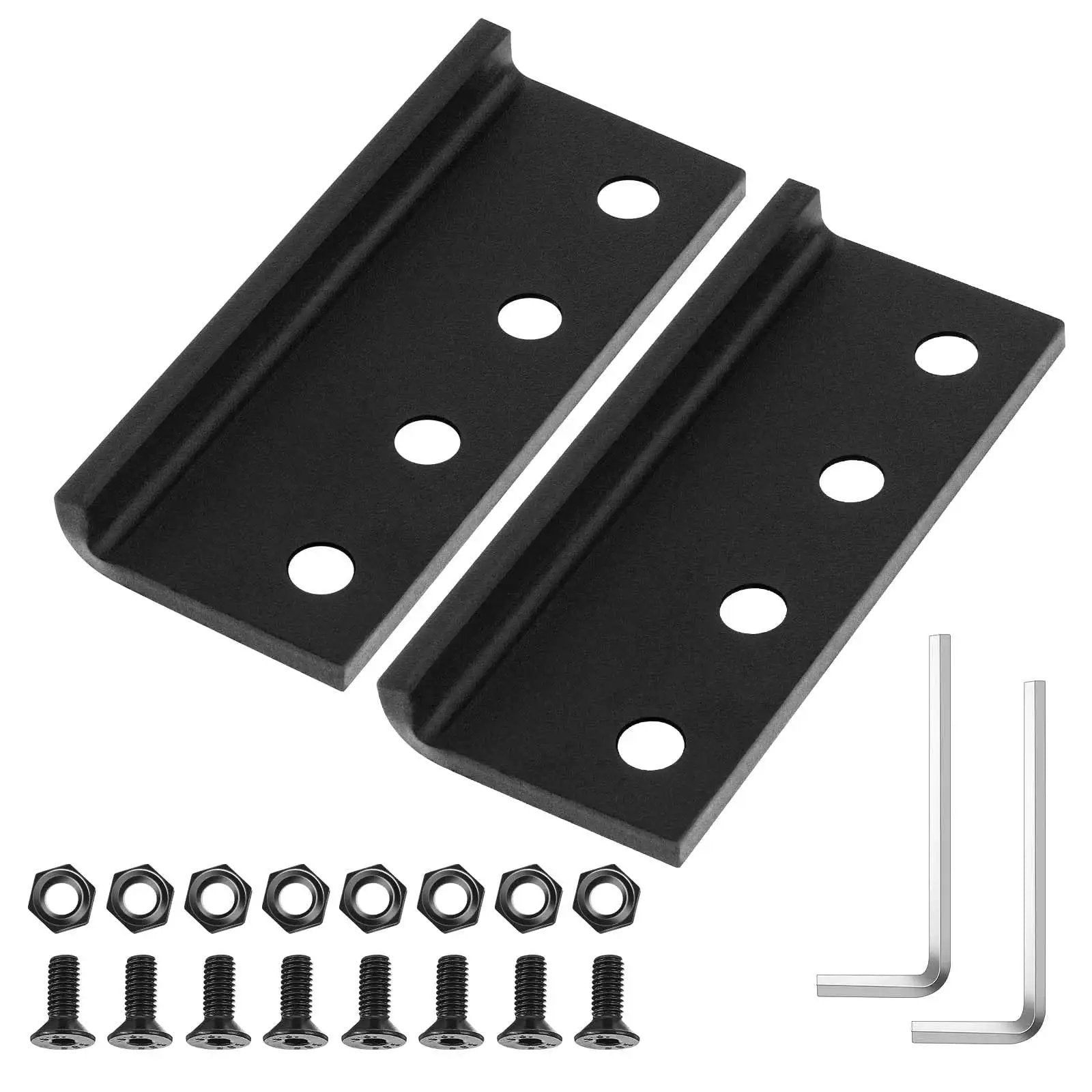 2 Set Sliding Barn Door Track Connector L-Shaped Rail ...
