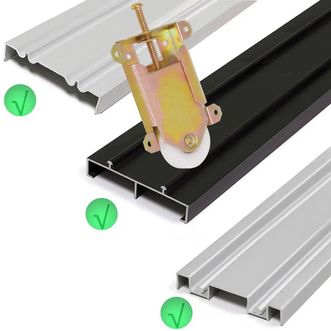 4 Pack Sliding Mirror Closet Door Rollers Replacement Hardware With One And A Half Inch POM Concave Ball Bearing Wheels