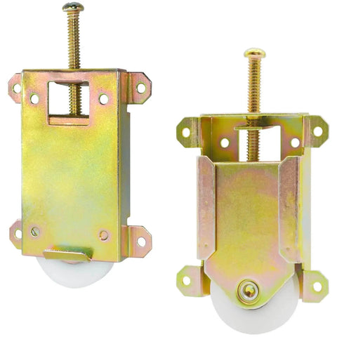 Sliding Mirror Closet Door Rollers Replacement Hardware Fits Contractors Part #W8020C or Hard 1775 Wardrobe Doors Wheels, 1-1/2" Durable POM