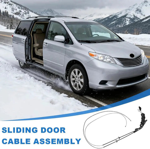 Sliding Door Cable Assembly Without Motor Left Driver Side for Toyota Sienna 2004-2010 3.3L 3.5L DOHC V6 24V in snowy setting