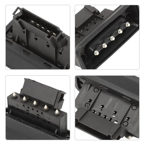 Sliding Door Contact Switch For Sprinter 1500 2500 3500 3500XD 2019-2024 And Metris Cargo 2017-2023, Electric Sliding Door Sensor Plate Replaces 9078213000 9078213100 6398200654 A6398200654 A9078213000, 5 Pin, showing multiple views of the contact plate connector and pins.