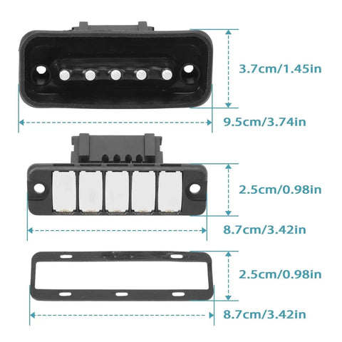 Sliding Door Contact Switch For Sprinter 1500 2500 3500 3500XD 2019-2024 And Metris Cargo 2017-2023, 5 Pin dimensions