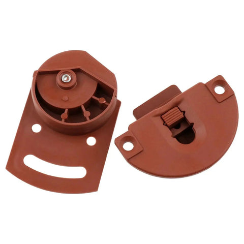 Sliding Door Cabinet Roller Gear Track Panel Internal Kit Two Pack With Screws Durable Plastic Replacement for wardrobe and cabinet.