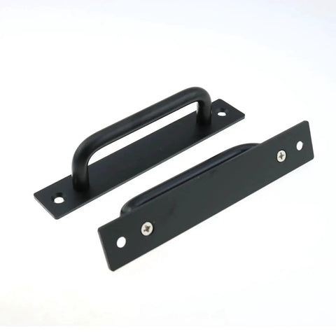 Two Pack Sliding Door Handle 5.8 Inch Center Hole Aluminum Alloy Pull With Mounting Screws for Barn Doors Cabinets Drawers