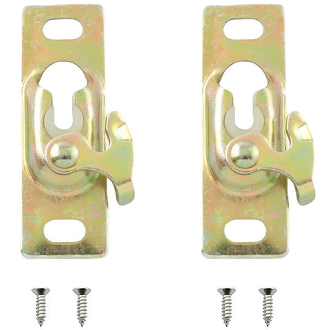 2PCS Sliding Door Hangers With Screws Pocket Door Hardware Kit For Storage Rooms And RV Sliding Doors Durable Galvanized Steel