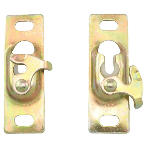2PCS Sliding Door Hangers With Screws Pocket Door Hardware Kit for Storage Rooms and RV Sliding Doors Durable Galvanized Steel Construction Rust Resistant Easy To Install Ideal For Home Renovations And Closets Suitable For Indoor Or Outdoor Use