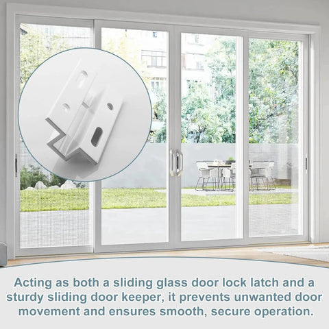 Sliding Door Keeper For Hook Style Latch E 2124 Replacement Latch For Sliding Glass And Patio Doors White Durable High Quality
