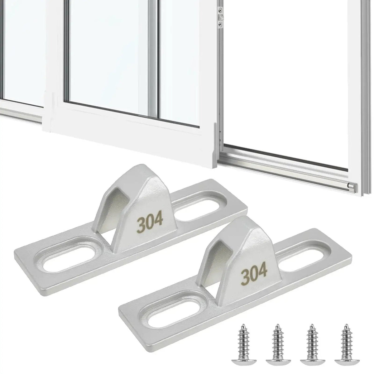 Sliding Door Keeper Set 2 Pcs 304 Stainless Steel 🍁 &n...