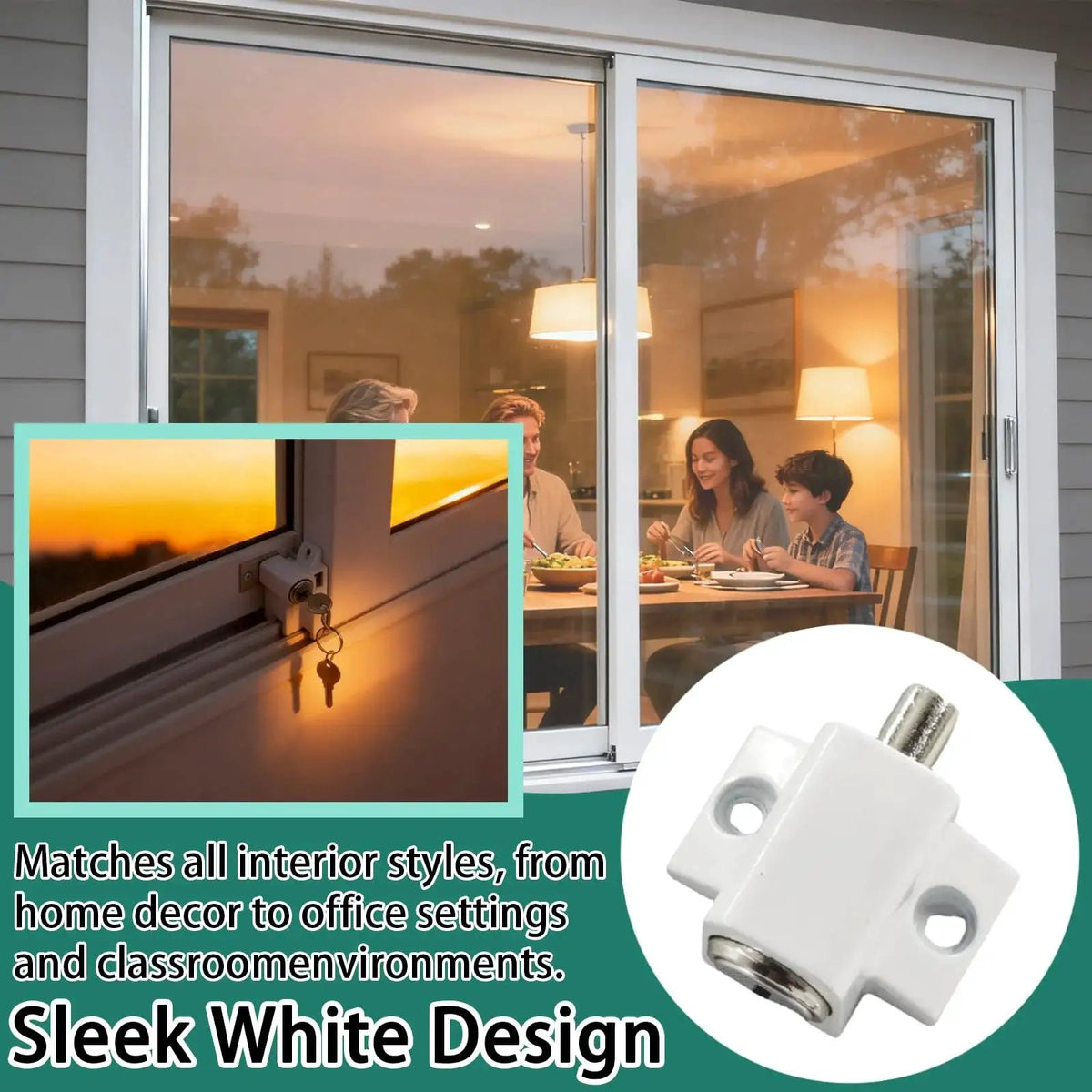 Sliding Door Keyed Lock Push In Replacement Kit 🍁 &nda...