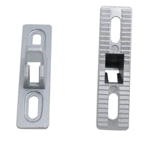 Sliding Door Lock Latch Replacement With Mounting Screws For All Kinds Of Sliding Patio Doors Silver 2 Pack Size 2.68 X 0.69 X 0.86 Inches