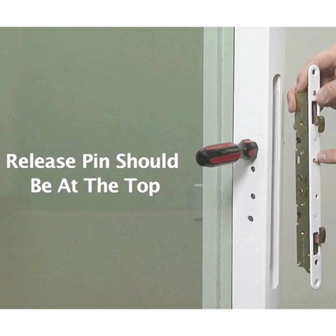 Installing 2 Point Sliding Patio Glass Door Mortise Lock with 11-3/4" Faceplate and dual point hooks