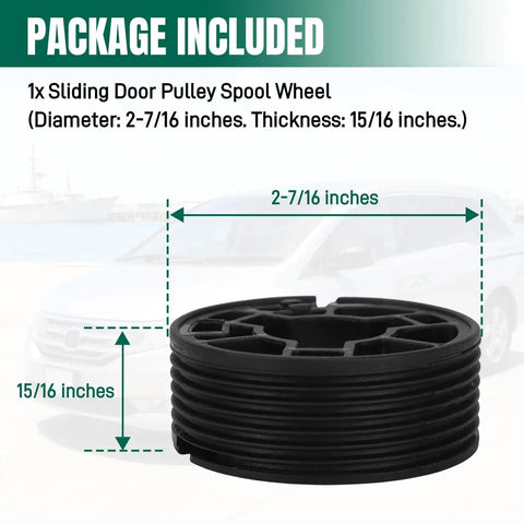 Sliding Door Pulley Spool Wheel For 2011 2017 Honda Odyssey 4th Generation All Trims Durable Plastic And Metal Composite