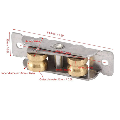 Sliding Patio Door Rollers 4 Set Assembly Replacement For Sliding Glass Doors U Type Easy Installation Stainless Steel Roller