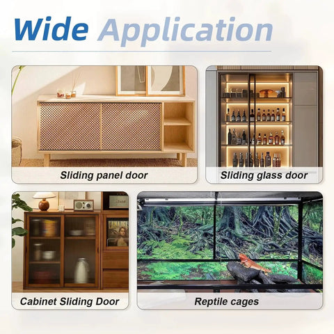 48 Inch Metal Sliding Door Track Set For Quarter Inch Panels Designed For Glass Closet Doors And Windows in various applications