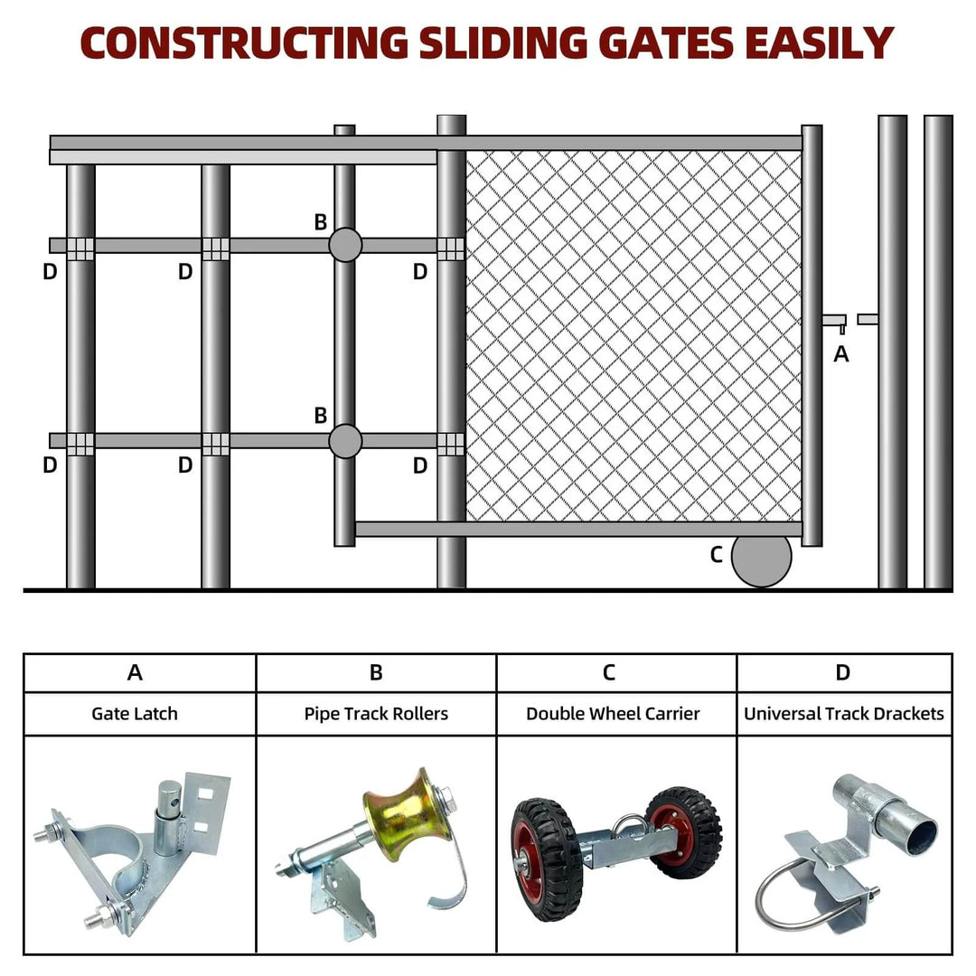 rolling gate hardware kit for smooth operation 🍁 &ndas...