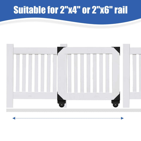Sliding Gate Hardware Kit Heavy Duty Rolling Gate System for Metal and Wooden Outdoor Gates with Smooth Silent Rollers