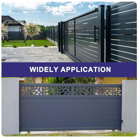 8 Pcs Slide Gate Guide Roller Set With 2.7 Inch Nylon Wheels For Sliding Doors on modern outdoor gates, white durable construction