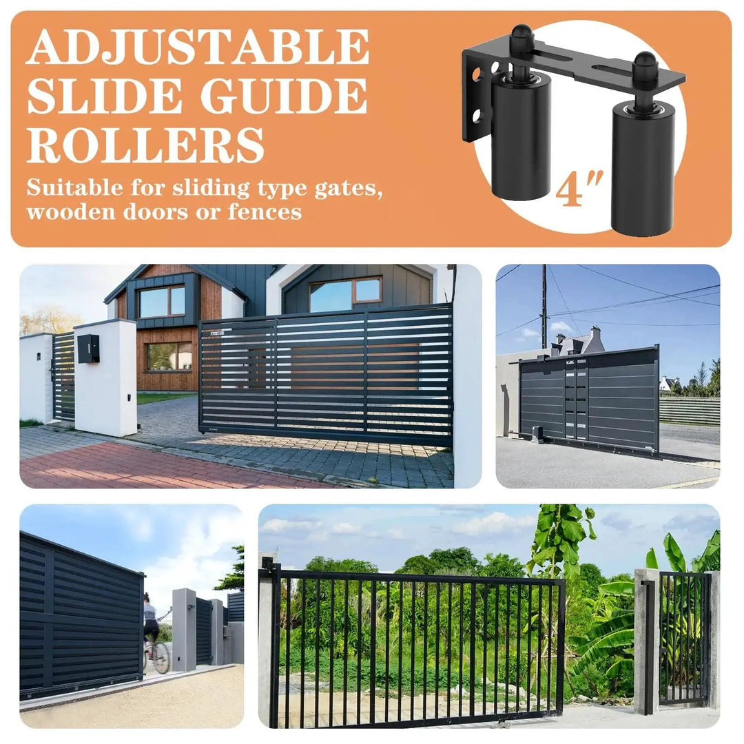 Sliding Gate Roller Guide Set With Heavy Duty Steel L ...