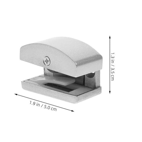 Adjustable Sliding Shower Door Bottom Guide 2 Pack Glass Door Stopper For Bathroom Track Hardware Anti Swing Limiter, metal guide dimensions.