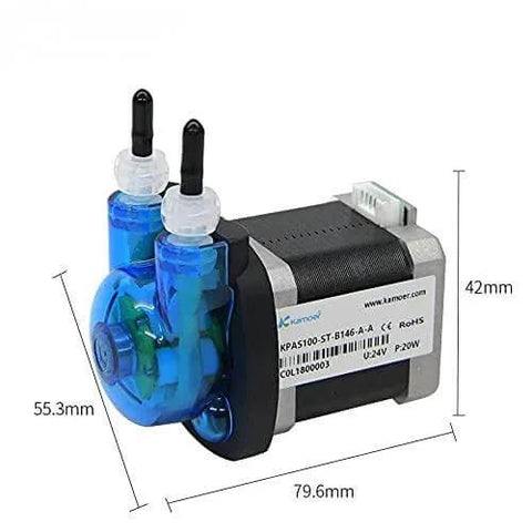 Small peristaltic Pump Stepper Motor 24V Adjustable Speed Kamoer KPAS-100 Long Service Life high-Precision dosing Pump