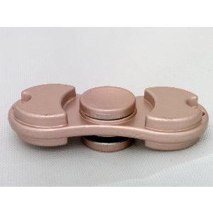 Small Pink Aluminum Dual Fidget Hand Spinner Toy 42Q