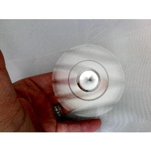 Small Silver look Aluminum Dual Fidget Hand Spinner Toy 42Q