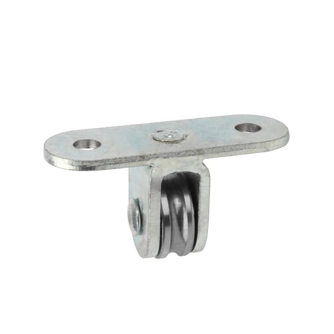 8 Pcs 3/4" Small Pulley Block,Single Bearing Silent for 1/8" Cord,Max Load 132 lb heavy duty stainless pulley wheel front view