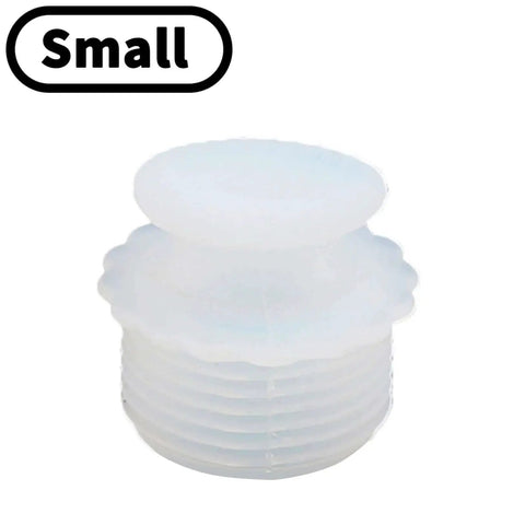 White Silicone Spiral Screw Thermal Sealed Stopper For Home Vacuum Flasks And Water Bottles Durable Reusable Bottle Plug Small