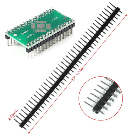 SMD To DIP Adapter Kit With 51 Pieces In 12 Types For SOP SOT 0402 0603 0805 TQFP And QFN Prototyping Boards Plus 40 Pin 2.54mm Male Headers