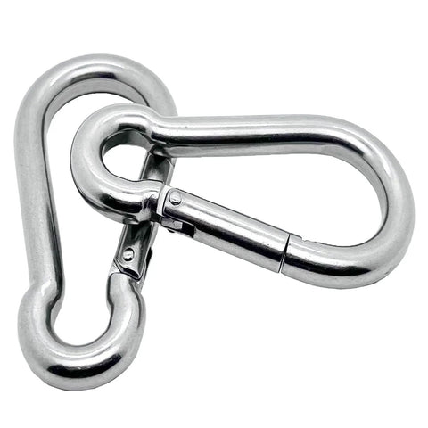 Two 4 Inch Spring Snap Hook 304 Stainless Steel Light Duty Clip For Keys Bags And Home Organization 2 Pack Rust Resistant