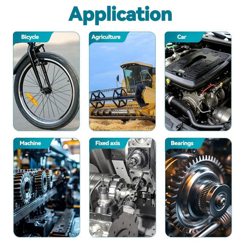 Applications of All In One Snap Ring Assortment Kit With 24 Sizes In Carbon Steel E Clips and C Clips for various machinery and vehicles