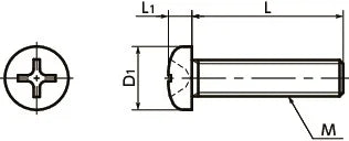 SNPT-M2-10 NBK Cross Recessed Pan Head Machine Screws - Titanium- Made in Japan - VXB Ball Bearings