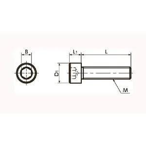 SNSA-M8-35 NBK Hex Socket Head Cap Screws - Aluminum One Screw Made in Japan
