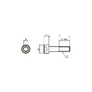 SNSS-3/8-16-1 NBK Hex Socket Head Cap Screws - Inch Thread- Pack of 10. Made in Japan