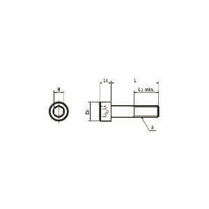 SNSS-3/8-16-2 NBK Hex Socket Head Cap Screws - Inch Thread- Pack of 10. Made in Japan
