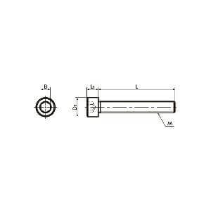 SNSS-M10-75-FT NBK Hex Socket Head Cap Screws - Full Thread. Made in Japan