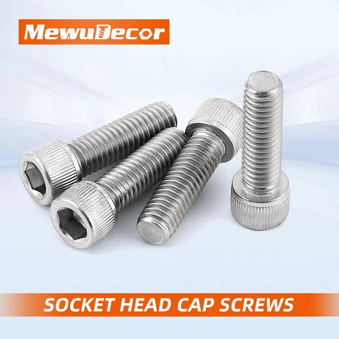 Heavy Duty 5/16-18 Socket Head Cap Screws 1 Inch With Allen Drive Full Thread Bright Finish Stainless Steel 304 18-8 A2-70 Pack Of 25