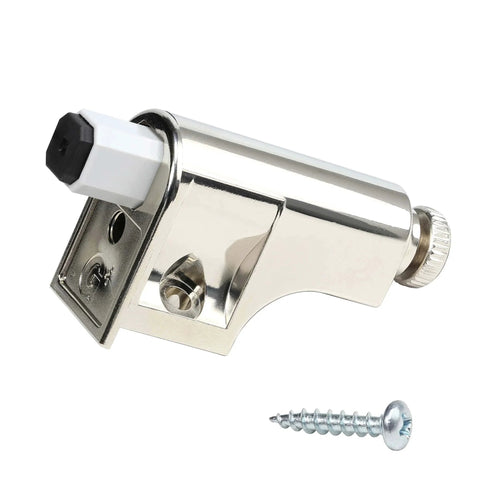 10 Pack Rok Hardware Soft Close Damper for Cabinet Doors, polished nickel, with mounting screw, SCD103