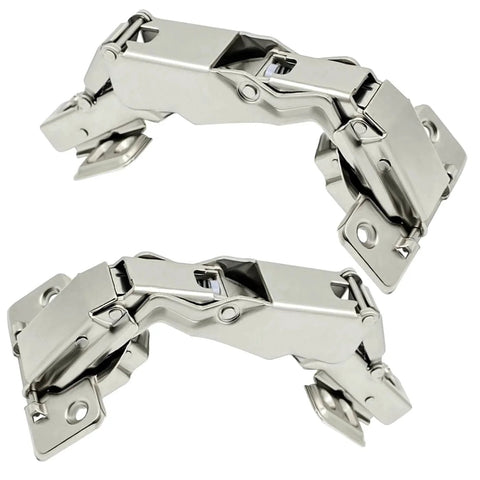 2pack 180 Degree Soft Closing cabinets Hinge, Conceal Frameless Cabinet Slow self Closing Hydraulic Adjustable Hinge, 180 Degree Cabinet Door Hinge (Full Cover)