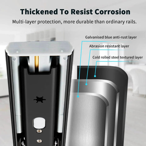 Close-up of Soft Close Drawer Slides Full Extension with thickened corrosion-resistant layer, side mount details shown.
