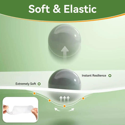 Soft and elastic silicone material used in Two Pack Door Silencer For Quiet Close, Child Proof Door Closer Cushion And Baby Door Latch Cover.