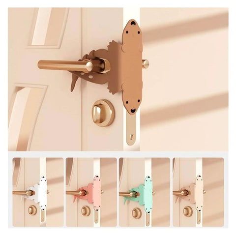 Soft Padded Door Cushions for Noise Reduction and Slamming Prevention, non marking silicone door silencers on beige door