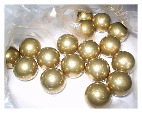Close-up of 100-Pack 3.175mm Ceramic Balls Solid H62 Brass Ball - Precision Smooth Beads Round Balls for precision applications