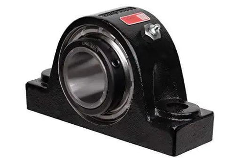 Solid-Housed Pillow Block Spherical Roller Bearing With 2-15-16 Inch Bore Rexnord Link-Belt PEB22447H Cast Iron Housing