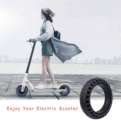 Solid Tires 8.5 Inches Electric Scooter Wheels Replacement Tire 8-1/2'' Front or Rear Honeycomb Tires for Mijia M365, Gotrax GXL V2