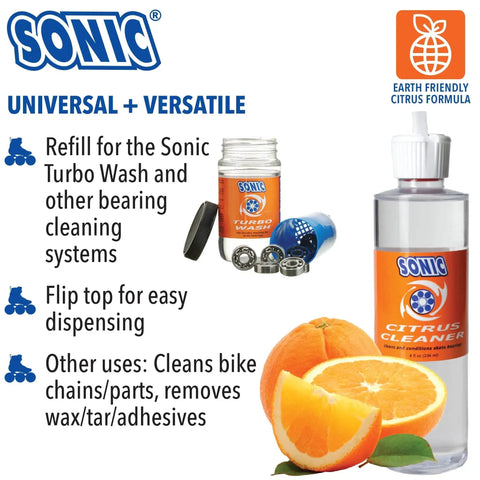 Citrus Power Bearing Cleaner For Inline Skates, Roller Skates, And Skateboards With No Water, Safe On Seals And Retainers